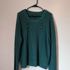 Emerald green Abercrombie sweater